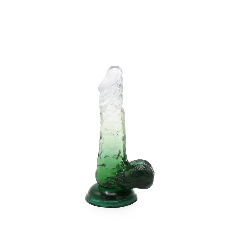 Kiotos Cox Color - Gekleurde Dildo 04 - 22,5 x 4 cm - Transparant/Geel-Laced-up.nl