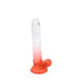 Kiotos Cox Color - Gekleurde Dildo 05 - 20 x 3,2 cm - Transparant/Rood-Laced-up.nl
