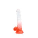 Kiotos Cox Color - Gekleurde Dildo 05 - 20 x 3,2 cm - Transparant/Rood-Laced-up.nl