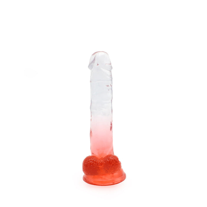 Kiotos Cox Color - Gekleurde Dildo 05 - 20 x 3,2 cm - Transparant/Rood-Laced-up.nl