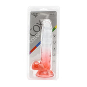 Kiotos Cox Color - Gekleurde Dildo 05 - 20 x 3,2 cm - Transparant/Rood-Laced-up.nl