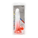Kiotos Cox Color - Gekleurde Dildo 05 - 20 x 3,2 cm - Transparant/Rood-Laced-up.nl