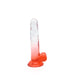 Kiotos Cox Color - Gekleurde Dildo 05 - 20 x 3,2 cm - Transparant/Rood-Laced-up.nl