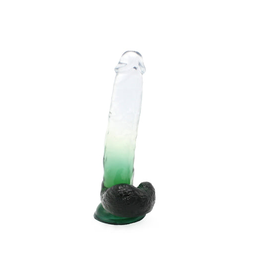 Kiotos Cox Color - Gekleurde Dildo 06 - 22,5 x 4,2 cm - Transparant/Groen-Laced-up.nl