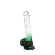 Kiotos Cox Color - Gekleurde Dildo 06 - 22,5 x 4,2 cm - Transparant/Groen-Laced-up.nl