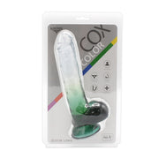 Kiotos Cox Color - Gekleurde Dildo 06 - 22,5 x 4,2 cm - Transparant/Groen-Laced-up.nl