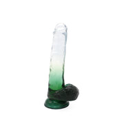 Kiotos Cox Color - Gekleurde Dildo 06 - 22,5 x 4,2 cm - Transparant/Groen-Laced-up.nl