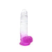 Kiotos Cox Color - Gekleurde Dildo 08 - 18,5 x 4 cm - Transparant/Paars-Laced-up.nl