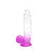 Kiotos Cox Color - Gekleurde Dildo 08 - 18,5 x 4 cm - Transparant/Paars-Laced-up.nl