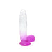 Kiotos Cox Color - Gekleurde Dildo 08 - 18,5 x 4 cm - Transparant/Paars-Laced-up.nl