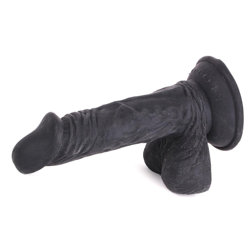 Kiotos Cox - Dildo 18,5 x 4 cm - Zwart-Laced-up.nl