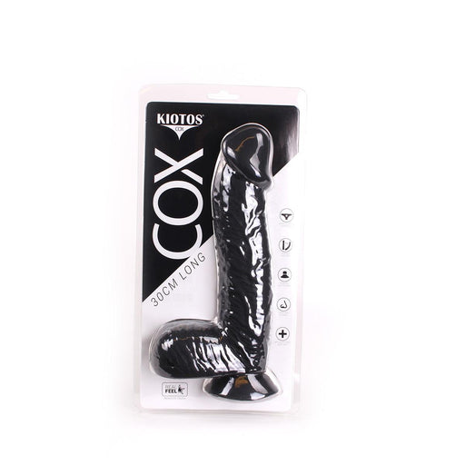 Kiotos Cox - Dildo 30 x 5,5 cm - Zwart