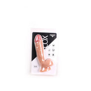 Kiotos Cox - Dildo Met Balzak 23,5 x 5 cm - Lichte Huidskleur-Laced-up.nl