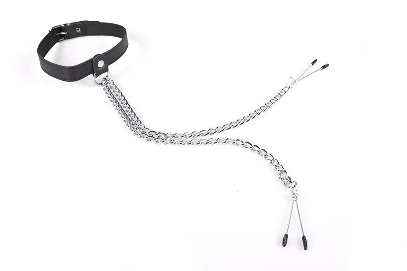 Kiotos - Halsband Met Tepelklemmen-Laced-up.nl