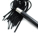 Kiotos Leather - Flogger Met Acryl Handvat - Zwart-Laced-up.nl