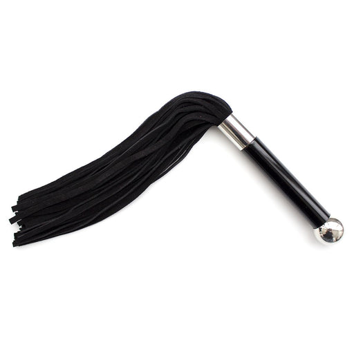 Kiotos Leather - Flogger Met Acryl Handvat - Zwart-Laced-up.nl