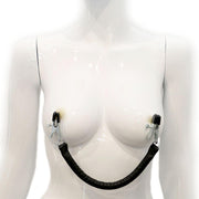 Kiotos Leather - Tepelklemmen Met Leren Gewicht Strong Feeling-Laced-up.nl
