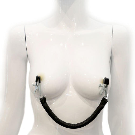 Kiotos Leather - Tepelklemmen Met Leren Gewicht Strong Feeling-Laced-up.nl