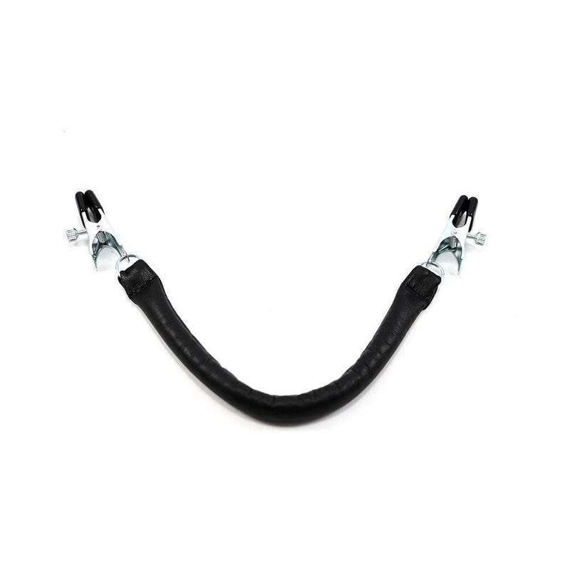 Kiotos Leather - Tepelklemmen Met Leren Gewicht Strong Feeling-Laced-up.nl