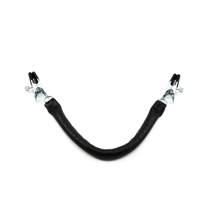 Kiotos Leather - Tepelklemmen Met Leren Gewicht Strong Feeling-Laced-up.nl