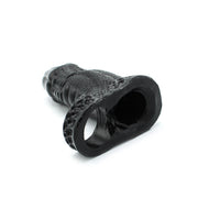 Kiotos Monstar 01 - Penis Sleeve - Penisverlenging - Met Ball Stretcher Opening - Siliconen - Zwart-Laced-up.nl