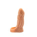 Kiotos Monstar 04 - Penis Sleeve - Penisverlenging - Met Ball Stretcher Opening - Siliconen - Beige-Laced-up.nl