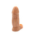 Kiotos Monstar 04 - Penis Sleeve - Penisverlenging - Met Ball Stretcher Opening - Siliconen - Beige-Laced-up.nl