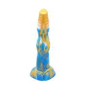 Kiotos Monstar - Dildo Beast 19 - 25 x 6 cm - Goud/Blauw/Wit-Laced-up.nl