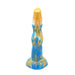 Kiotos Monstar - Dildo Beast 19 - 25 x 6 cm - Goud/Blauw/Wit-Laced-up.nl