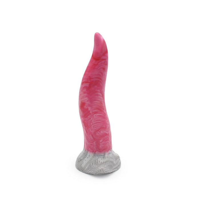 Kiotos Monstar - Dildo Beast 27 - 21 x 5.8 cm- Roze/Grijs/Wit-Laced-up.nl