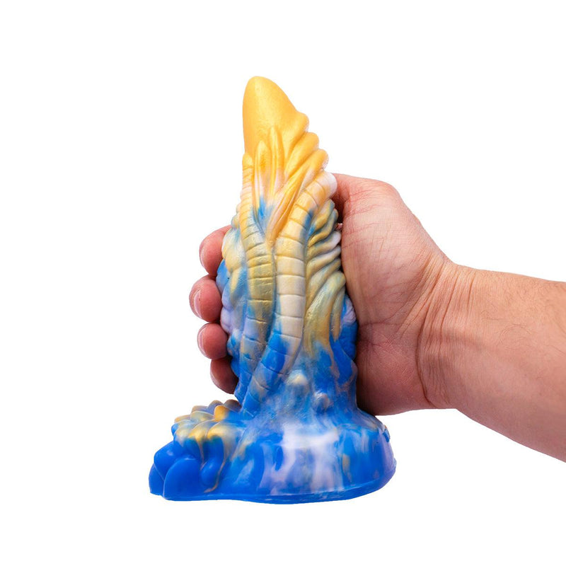 Kiotos Monstar - Dildo Beast 36 - 20 x 7 cm - Goud/Blauw-Laced-up.nl