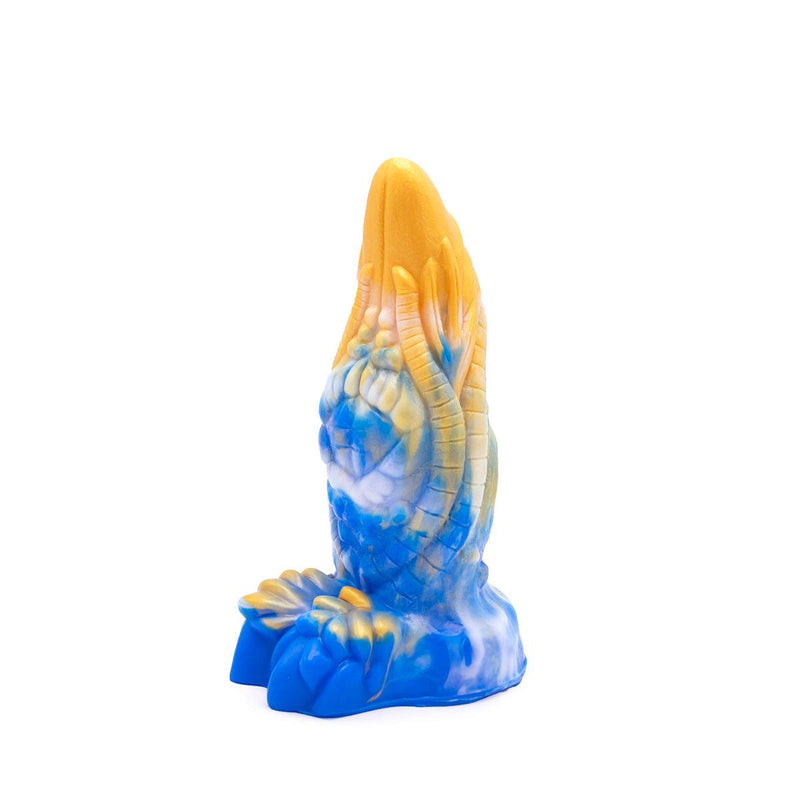 Kiotos Monstar - Dildo Beast 36 - 20 x 7 cm - Goud/Blauw-Laced-up.nl