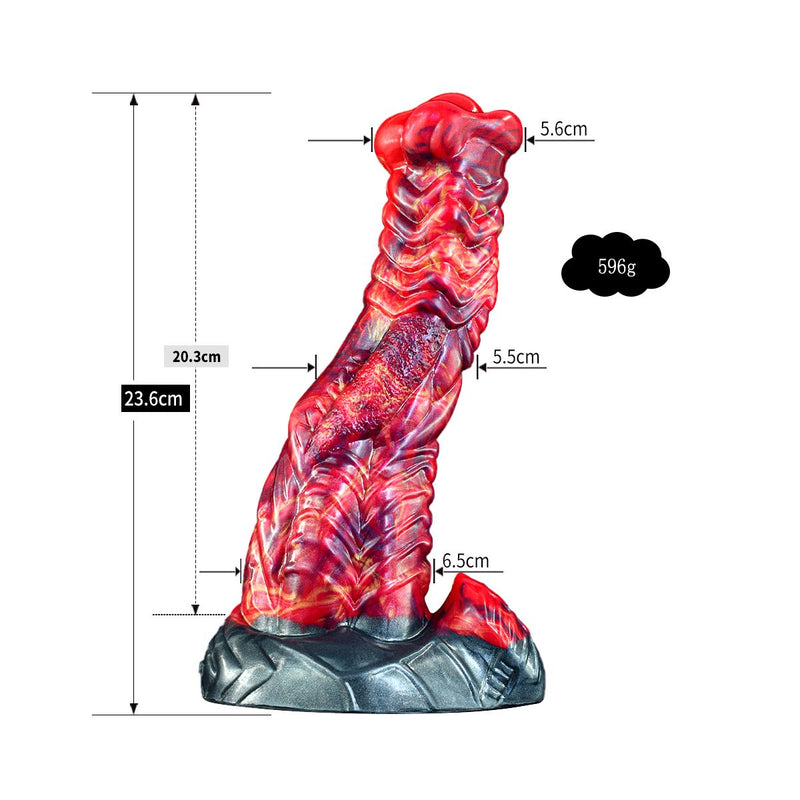 Kiotos Monstar Dildo Beast Nr. 77 Urrax - roze/paars/zwart-Laced-up.nl