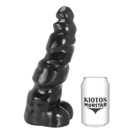Kiotos Monstar - Dragon - Dildo - 28 x 8,4 cm - Zwart-Laced-up.nl