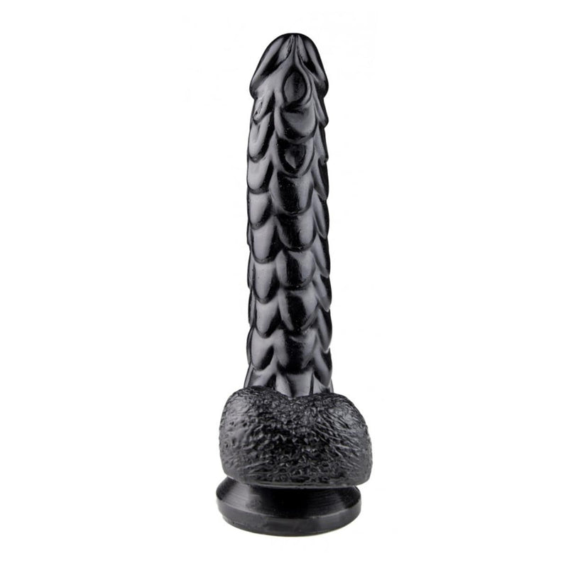 Kiotos Monstar - Echo - Dildo - 24,5 x 4 cm - Zwart-Laced-up.nl