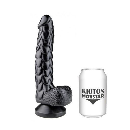 Kiotos Monstar - Echo - Dildo - 24,5 x 4 cm - Zwart-Laced-up.nl