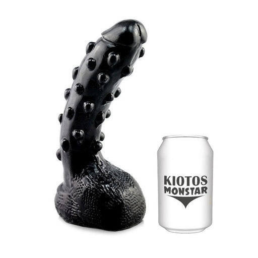 Kiotos Monstar - Kazan - Dildo - 24,5 x 5,5 cm - Zwart-Laced-up.nl