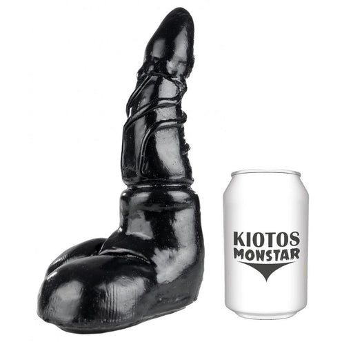 Kiotos Monstar - Megalodon - Dildo - 20 x 5.5 cm - Zwart-Laced-up.nl