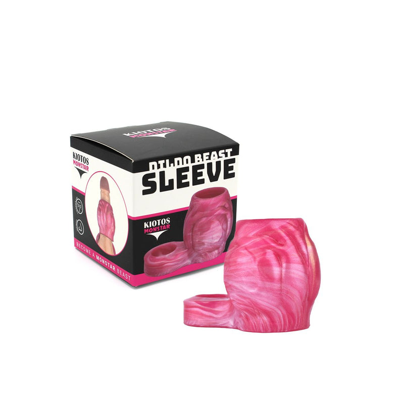 Kiotos Monstar - Nightshade - Penis Sleeve - Extra Omvang - Verdikkend - Roze-Laced-up.nl