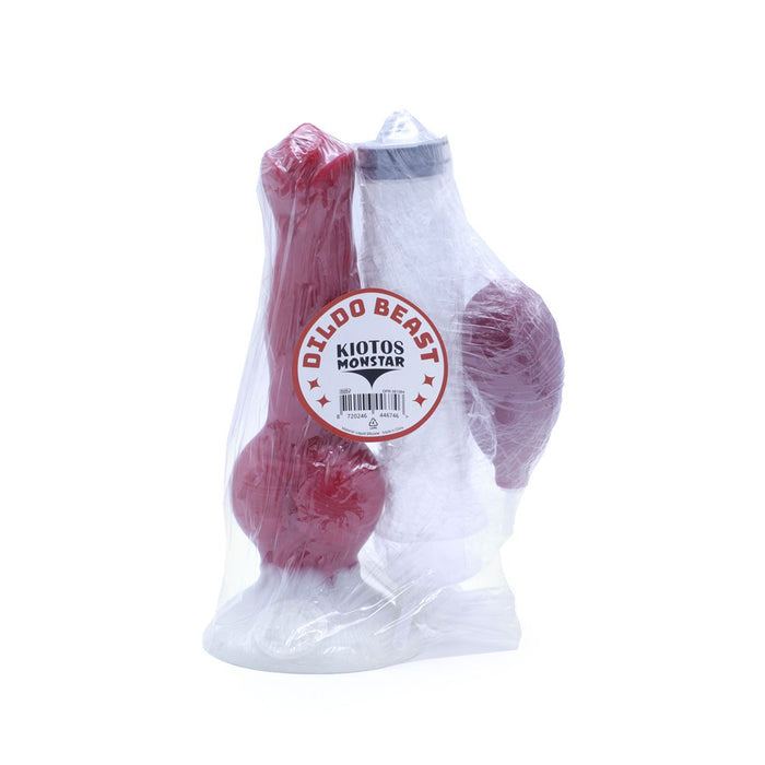 Kiotos Monstar - Squirting Dildo Beast No. 64 - 21 x 4 cm - Rood/Wit