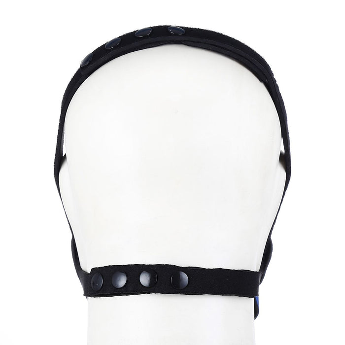 Kiotos - Neopreen Puppy Dog Gag/Mondmasker - Blauw-Laced-up.nl