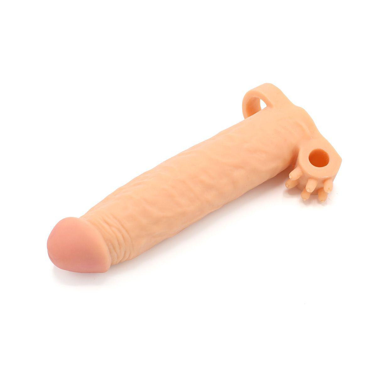 Kiotos Realistic Penis Sleeve van 19 cm met Vibrator Bullet Houder en Ball Stretcher - Boost Je Intieme Momenten!-Erotiekvoordeel.nl
