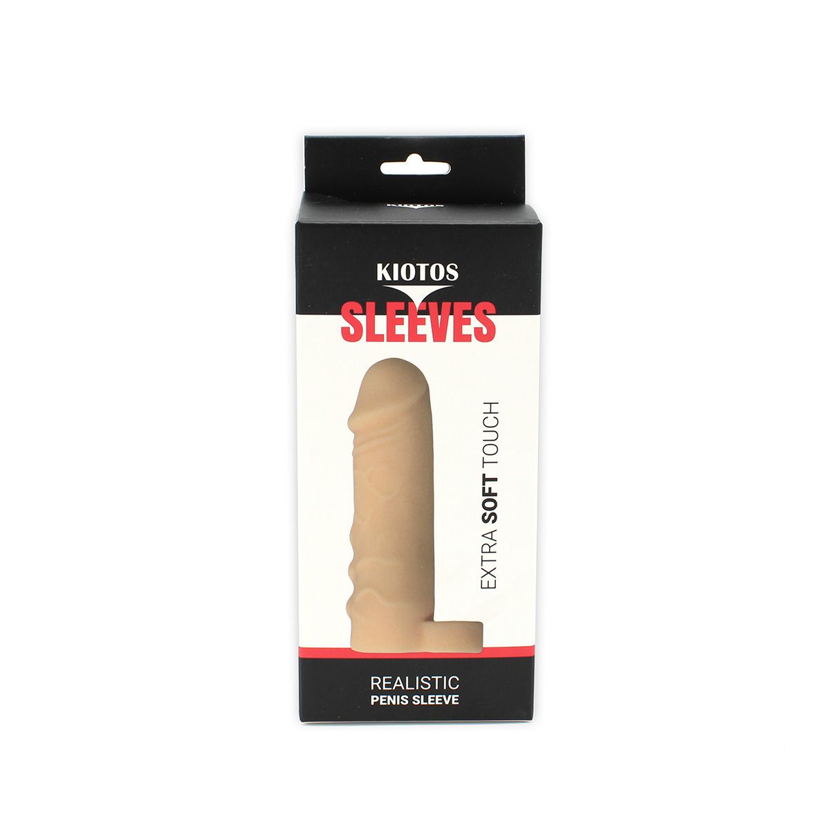 Kiotos - Realistische Penis Sleeve - Extra Soft - Met Ballstretcher - Comfort, Plezier en Extra Omtrek-Erotiekvoordeel.nl