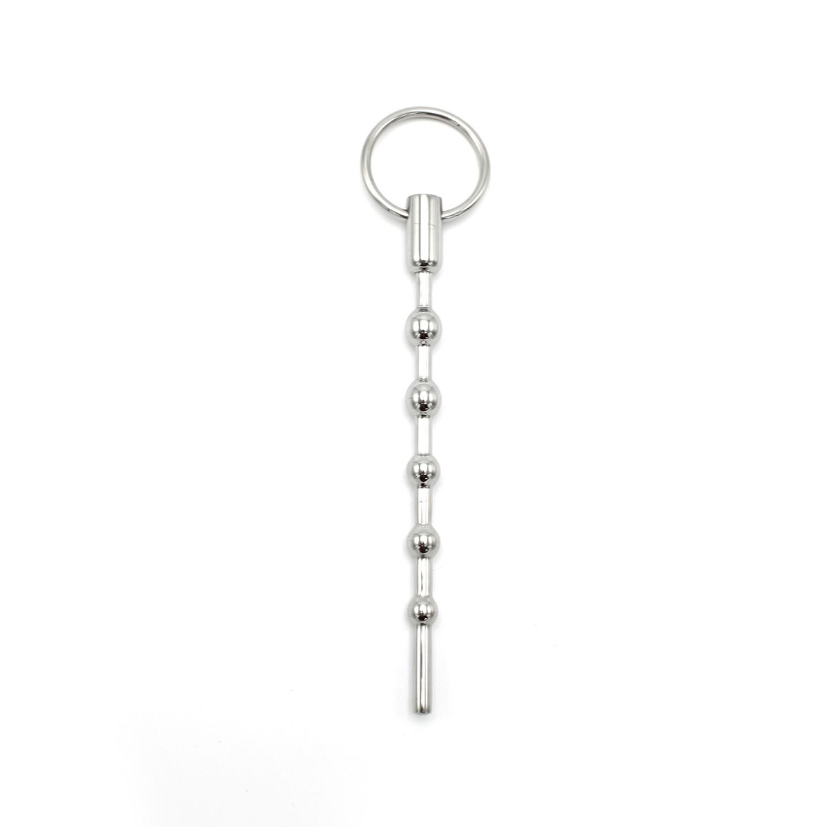 Kiotos Steel - Solid Spaced Beads Penis Stick - Penisplug met Bolletjes en Trekring-Erotiekvoordeel.nl