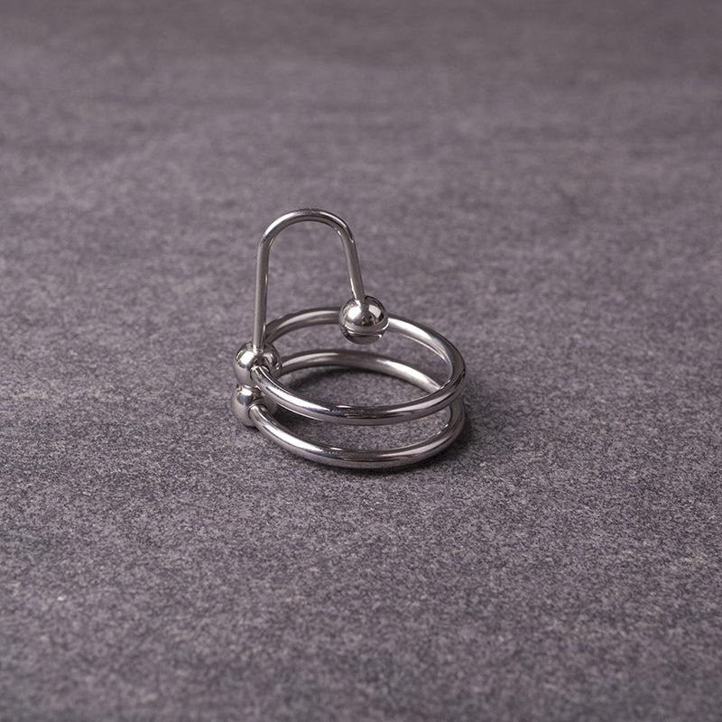 Kiotos Steel - Sperm Stopper Met Dubbele Ring-Erotiekvoordeel.nl