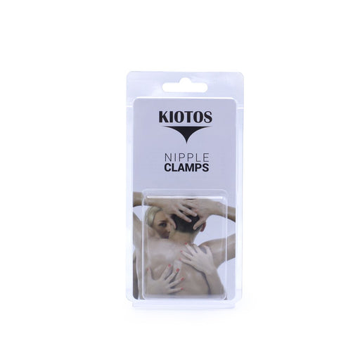 Kiotos Steel - Tepelklemmen - Nipple Pinch Clamps 2x100g Gewichten - RVS - Zwart-Erotiekvoordeel.nl