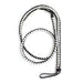 Lange gevlochten single tail - Bull Whip - 190 cm lang - Wit/Zwart-Erotiekvoordeel.nl