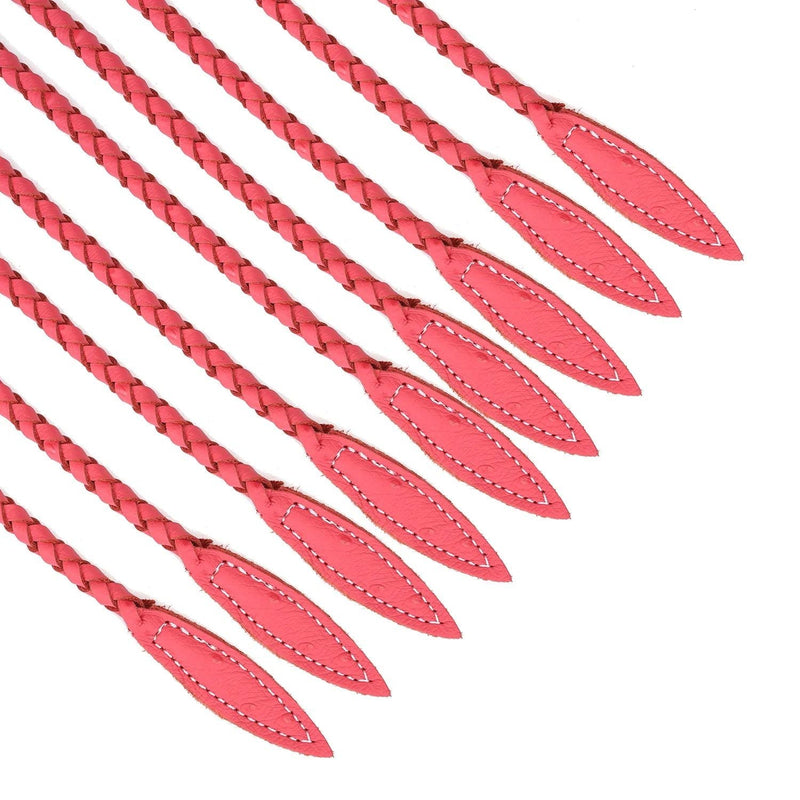 Liebe Seele - Angel's Kiss Gevlochten Cat O Nine Zweep/Flogger - Luxe En exclusief ontwerp - Roze-Laced-up.nl