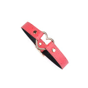 Liebe Seele - Angel's Kiss - Smalle Choker Met Hartvormige Ring - Luxe En exclusief ontwerp - Roze/Rosé Goud-Laced-up.nl