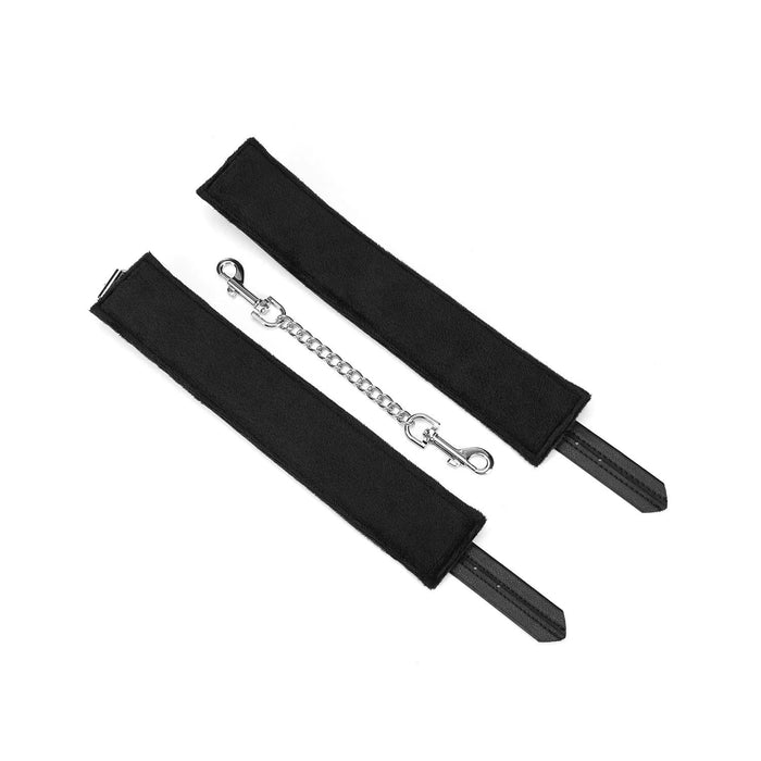 Liebe Seele - Black Bond - Bonded Leren Enkelboeien - Zacht Gevoerd - Eco-vriendelijk - Nikkelvrij - Zwart-Laced-up.nl